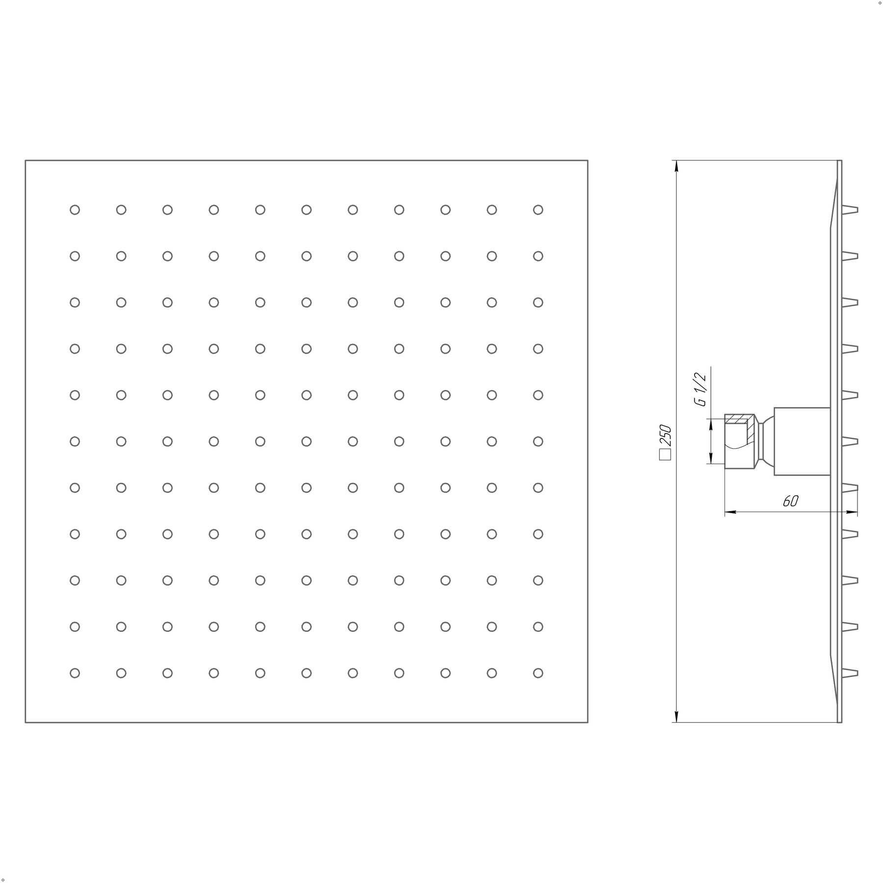 Душова лійка Globus Lux ST-0250-Q-BB - Image 6
