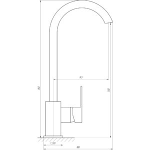 Змішувач для кухні Globus Lux Milano GLM-203SQ-BB - Image 6