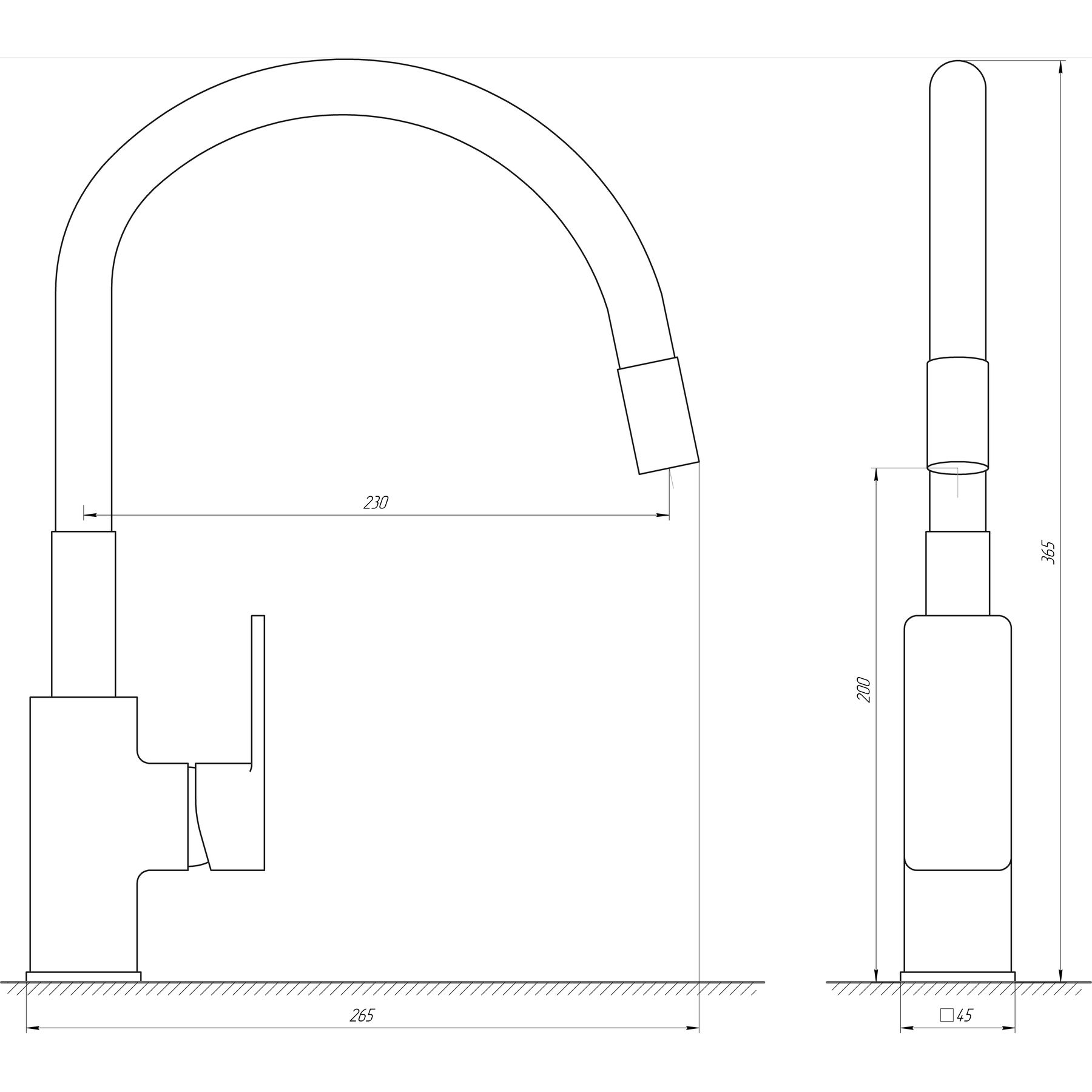 Змішувач для кухні Globus Lux Milano GLM-203LR-10-BB - Image 6