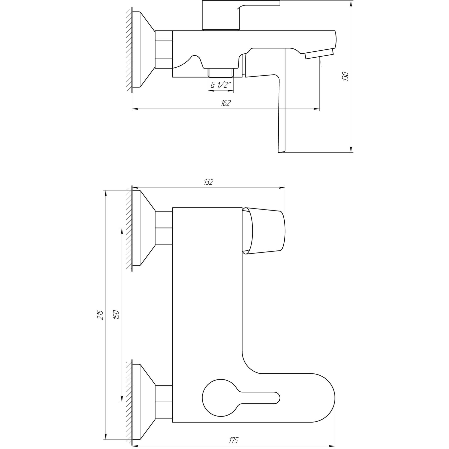 Змішувач для ванни Globus Lux Laguna GLA-0102N-10-BB - Image 6