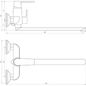 Змішувач для ванни Globus Lux Laguna GLA-0208-10-BB - Image 6