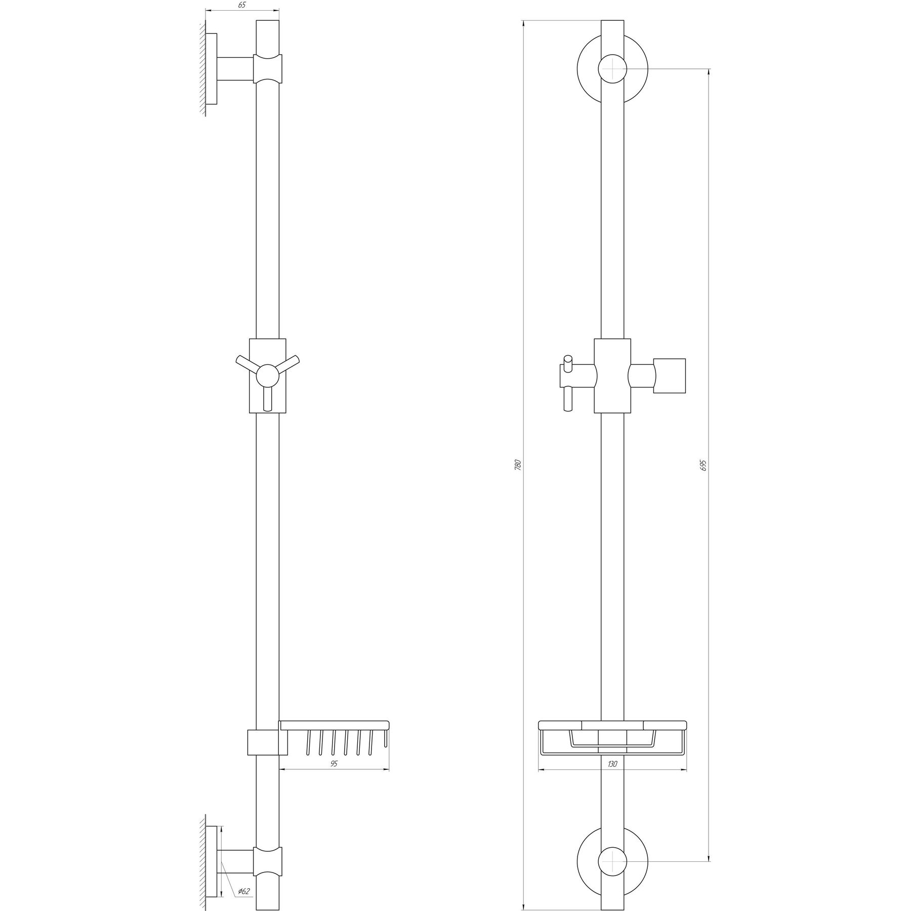 Душова стійка Globus Lux BT-1107-BB - Image 6