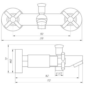 Змішувач для ванни Globus Lux DUKAT SD4-102 - Image 6