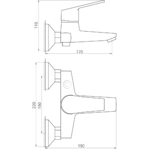 Змішувач для ванни DOMINO BILBAO DBB-102N EURO - Image 6