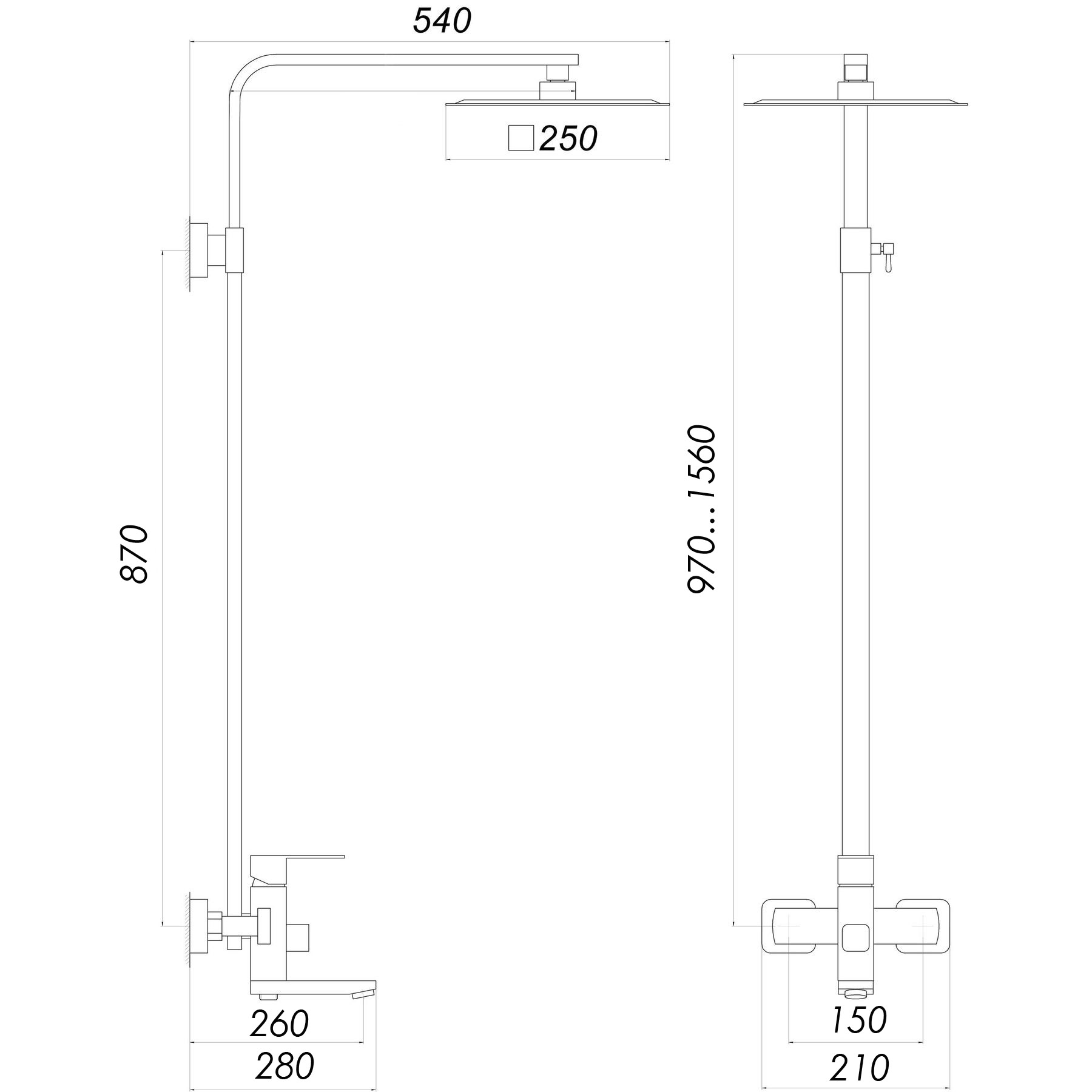 Душова система Globus Lux SICILIA PLUS-SBQ-SH-02-304 - Image 6
