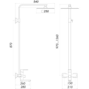 Душова система Globus Lux SICILIA PLUS-SBQ-SH-02-BB - Image 6