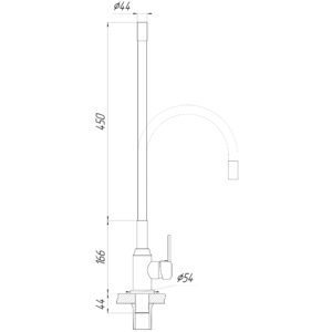 Змішувач для кухні DOMINO ELLIPSE DCC-203L-GRAY - Image 6