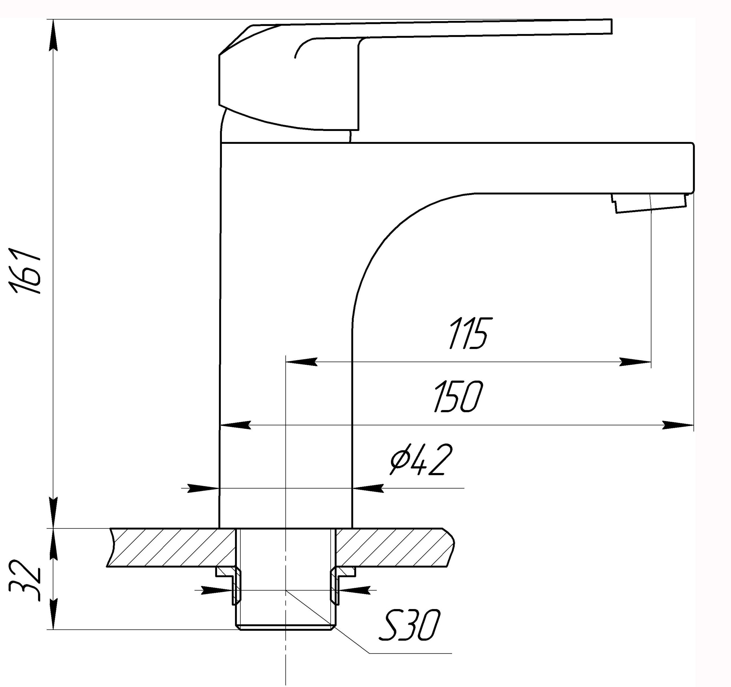 Змішувач для умивальника DOMINO PALMA DD-401 - Image 6
