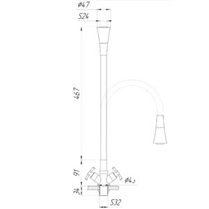 Змішувач для кухні DOMINO DK-H1-2N-103SK-G05 - Image 6