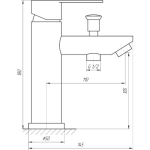 Змішувач для умивальника Globus Lux WIEN SBT2-106B - Image 6