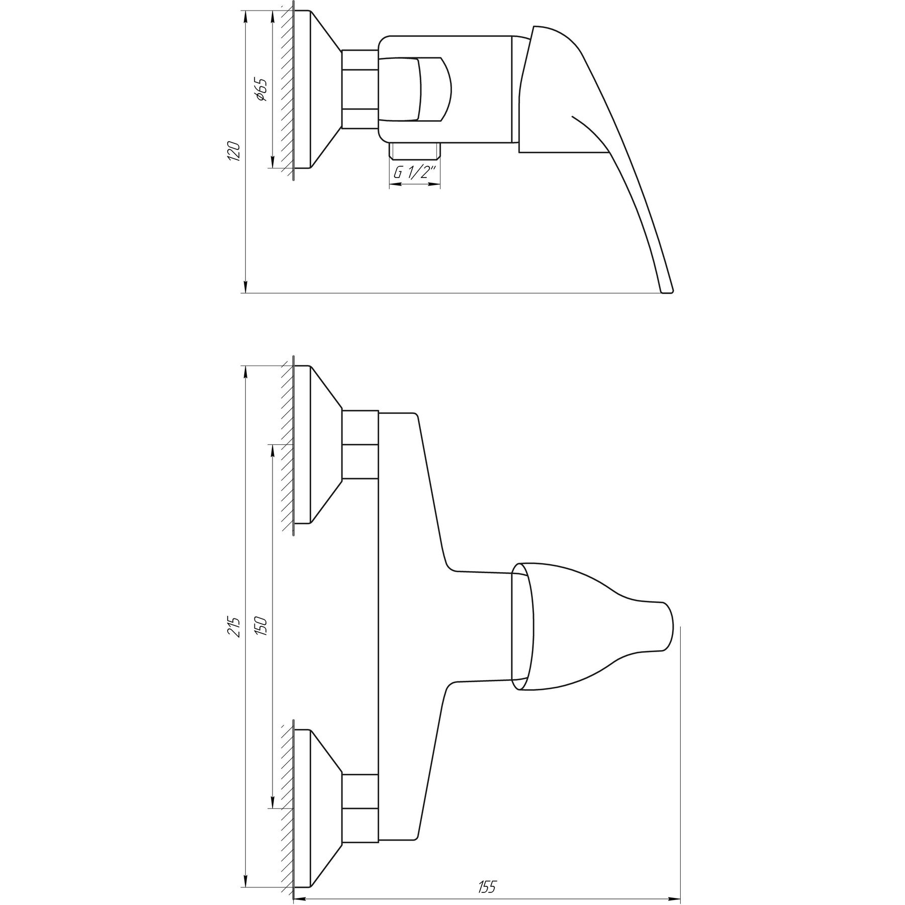 Змішувач для душу Globus Lux Solly GLSO-0105N - Image 6