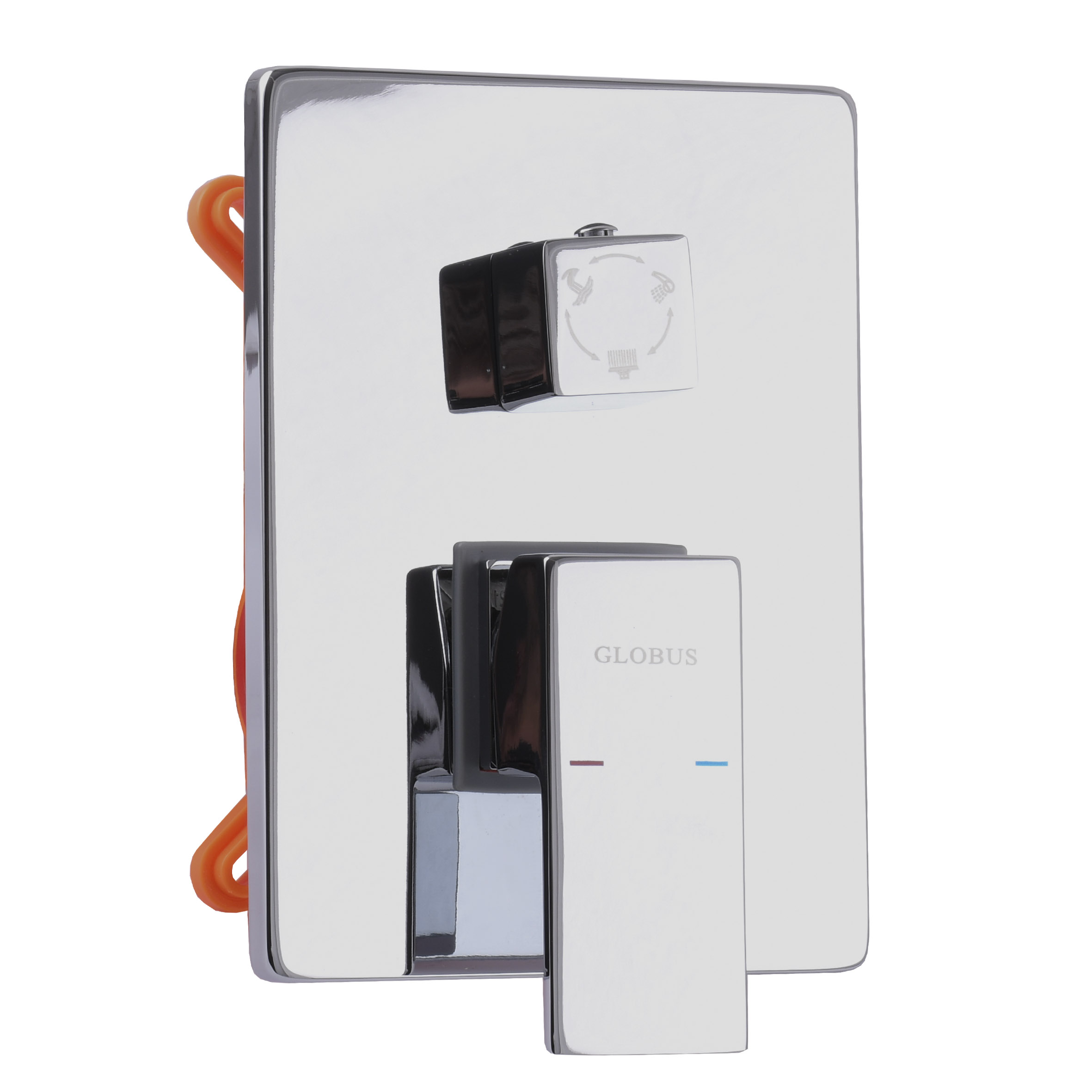 Змішувач для душу Globus Lux SMART GSM-305-00  вбудований на три споживача, без душ.набора, хром - Image 8