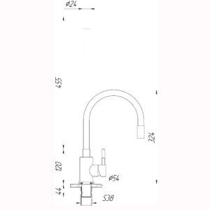 Змішувач для кухні EcoMIX ALPEN SBT3-203SG - Image 6
