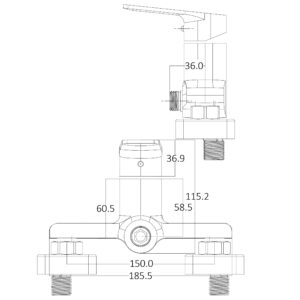 Змішувач для душу Globus Lux BONN GLB-0105N - Image 6