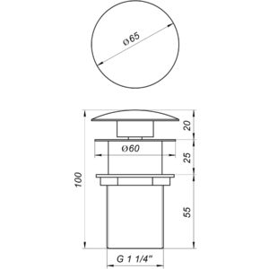 Донний клапан Globus Lux HG15-02A BR (Click-clack) - Image 6