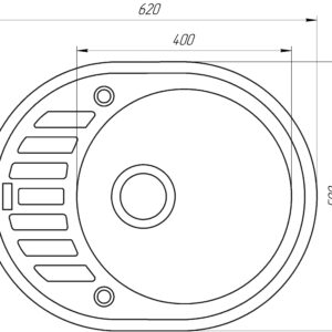 Гранітна мийка Mira ARNICA бежевий 620 х 500 мм - Image 6
