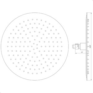 Душова лійка Globus Lux STS-0300 ТРОПИК St/ STEEL Polish - Image 6