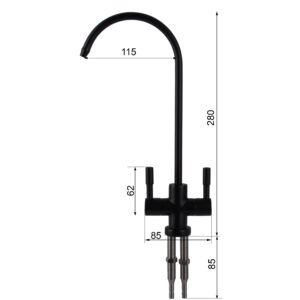 Кран для зворотнього осмосу Globus Lux Lazer GLLR-76A-BB - Image 6