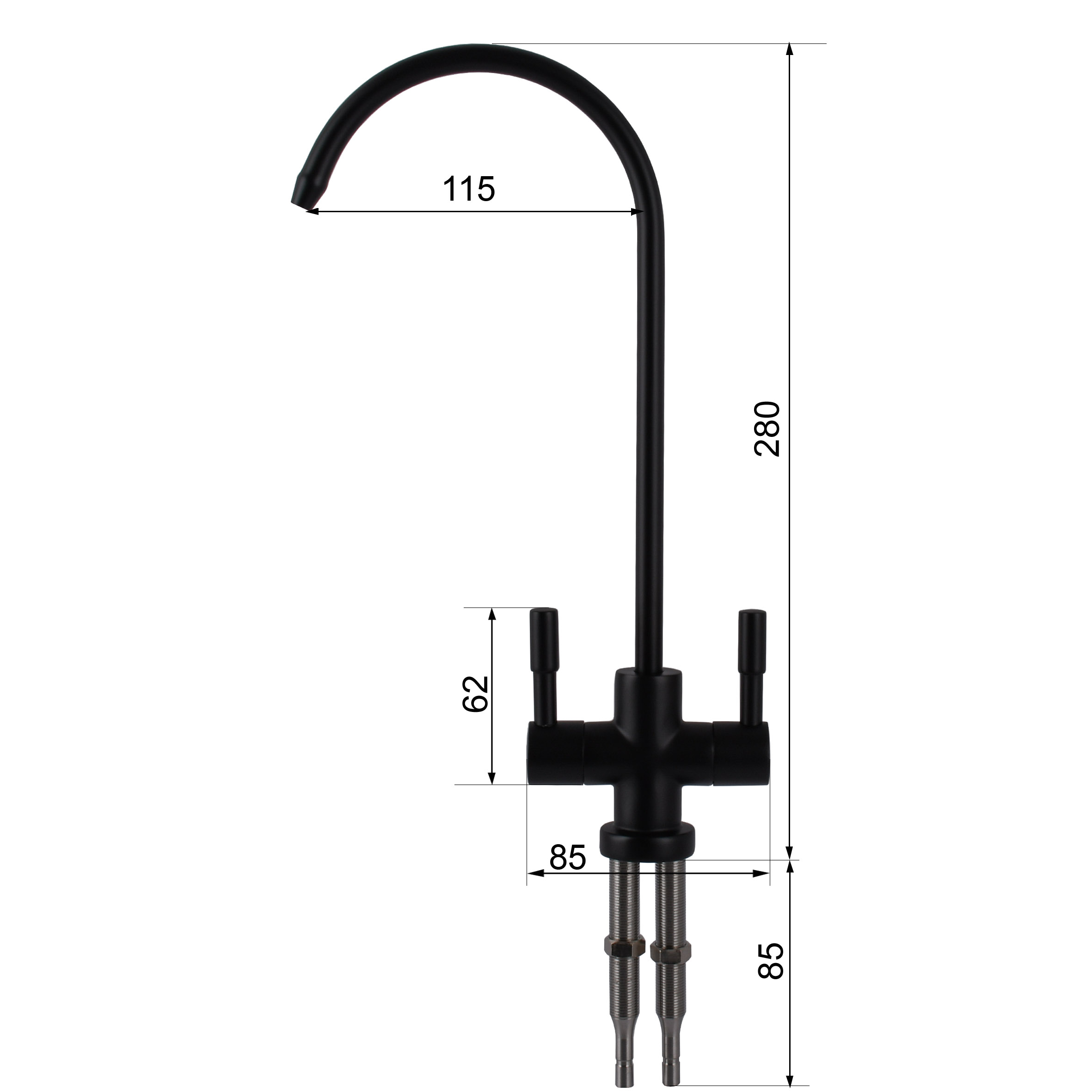 Кран для зворотнього осмосу Globus Lux Lazer GLLR-76A-BB - Image 6