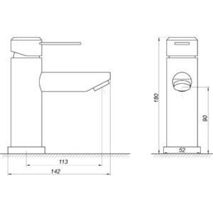 Змішувач для умивальника DOMINO ELLIPSE DCC-101 - Image 6