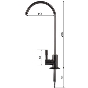 Кран для зворотнього осмосу Globus Lux Lazer GLLR-55M-BB - Image 6