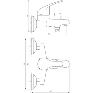 Змішувач для ванни Globus Lux Solly GLSO-0102N - Image 6