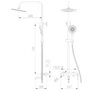 Душова система TOPAZ LOFT TLF 32102-H75-C - Image 6