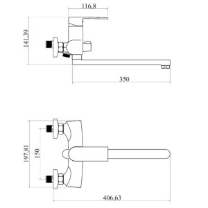Змішувач для ванни DOMINO RONDO DND-208 - Image 6