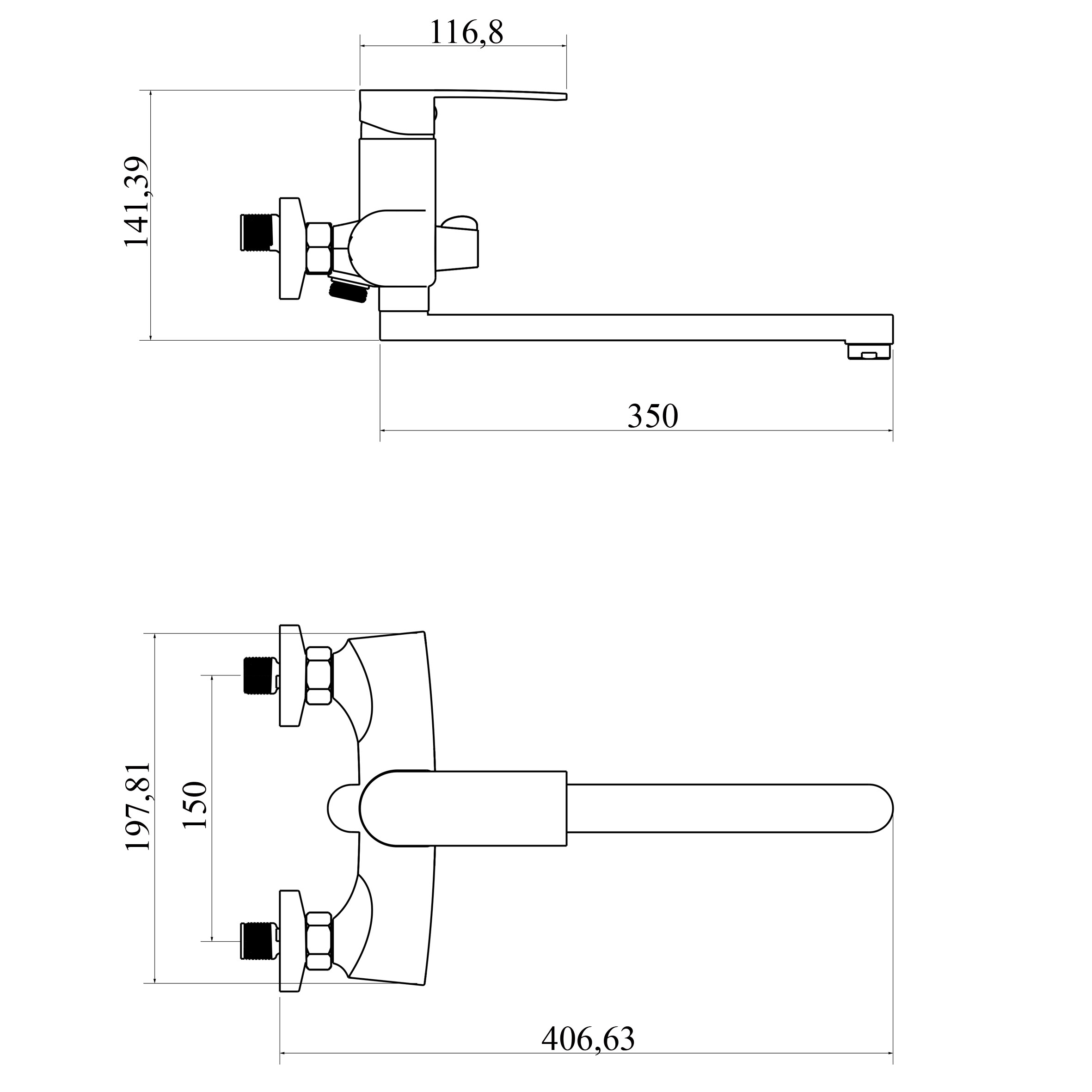 Змішувач для ванни DOMINO RONDO DND-208 - Image 6