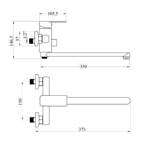 Змішувач для ванни DOMINO MALTA DMS-208 - Image 6