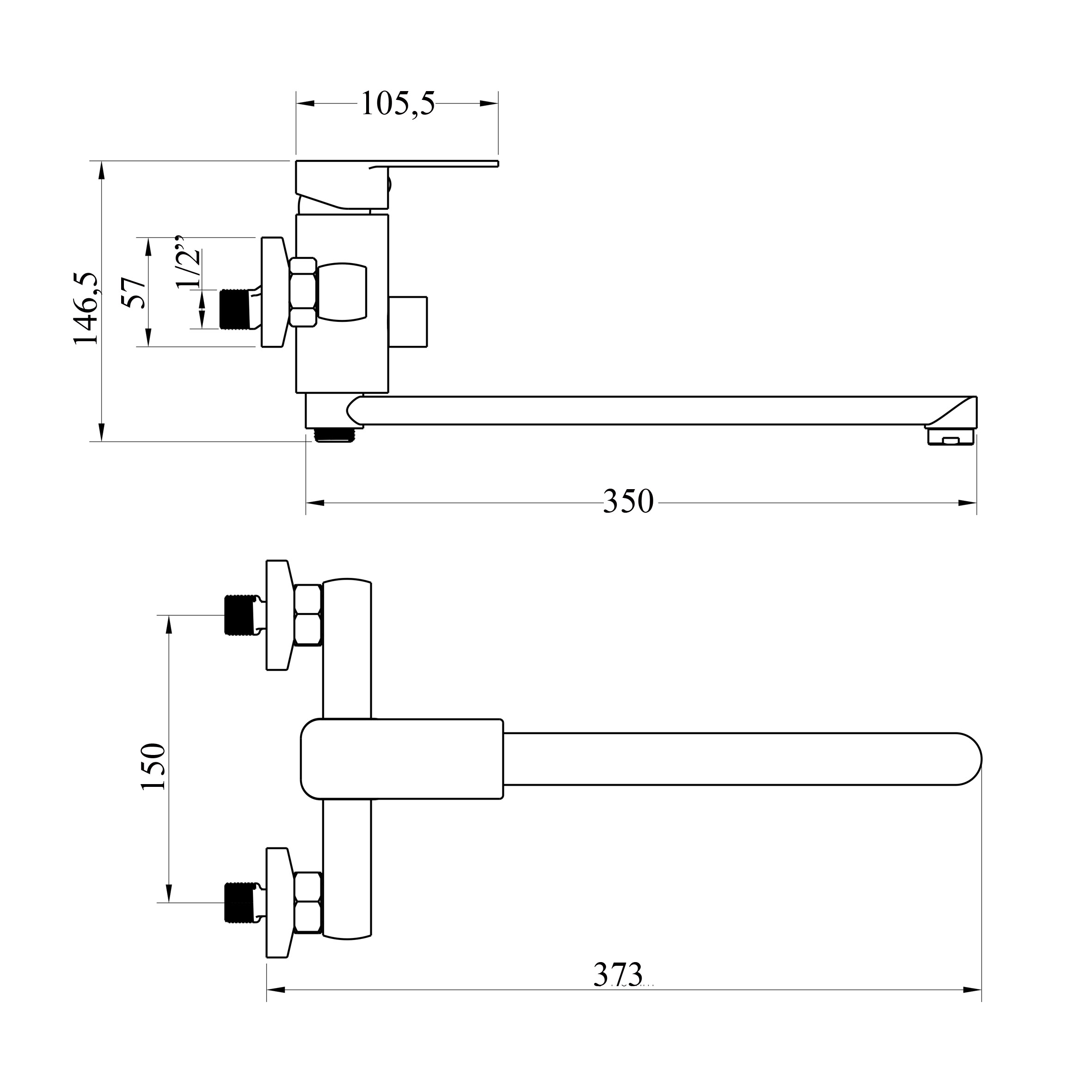 Змішувач для ванни DOMINO MALTA DMS-208 - Image 6