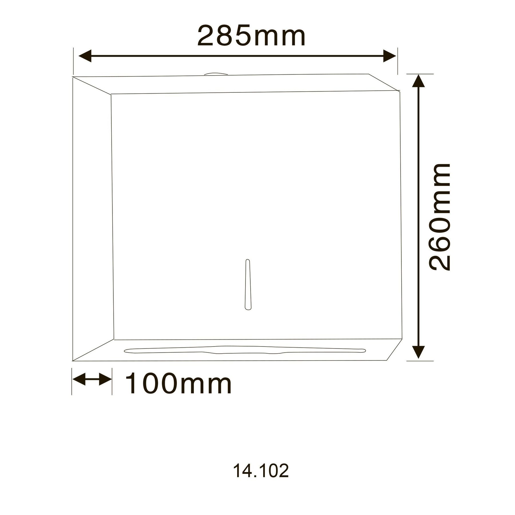 Диспенсер паперових рушників HOTEC 14.102 Stainless Steel - Image 7