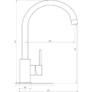 Змішувач для кухні TOPAZ BARTS TB 07403-H36-BL - Image 7
