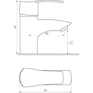 Змішувач для умивальника Globus Lux QUEENSLAND GLQU-0101 латунь(картридж Sedal) - Image 7