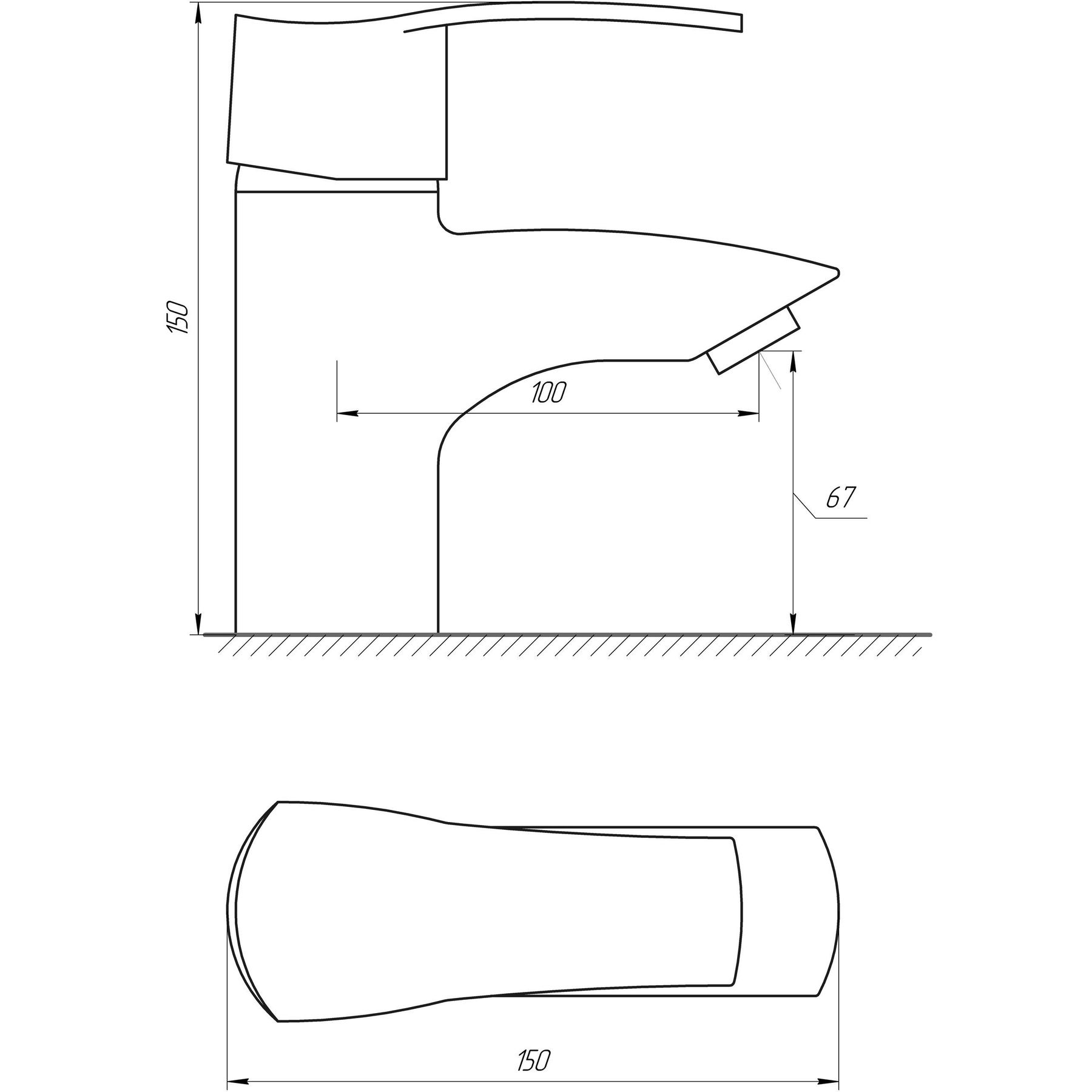 Змішувач для умивальника Globus Lux QUEENSLAND GLQU-0101 латунь(картридж Sedal) - Image 7