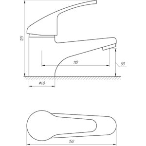 Змішувач для умивальника Globus Lux Solly GLSO-0101 - Image 7