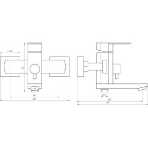 Змішувач для ванни Globus Lux Sorento SQ-102NHR - Image 7