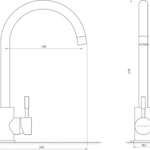 Змішувач для кухні EcoMIX ALPEN AISI-203S - Image 7