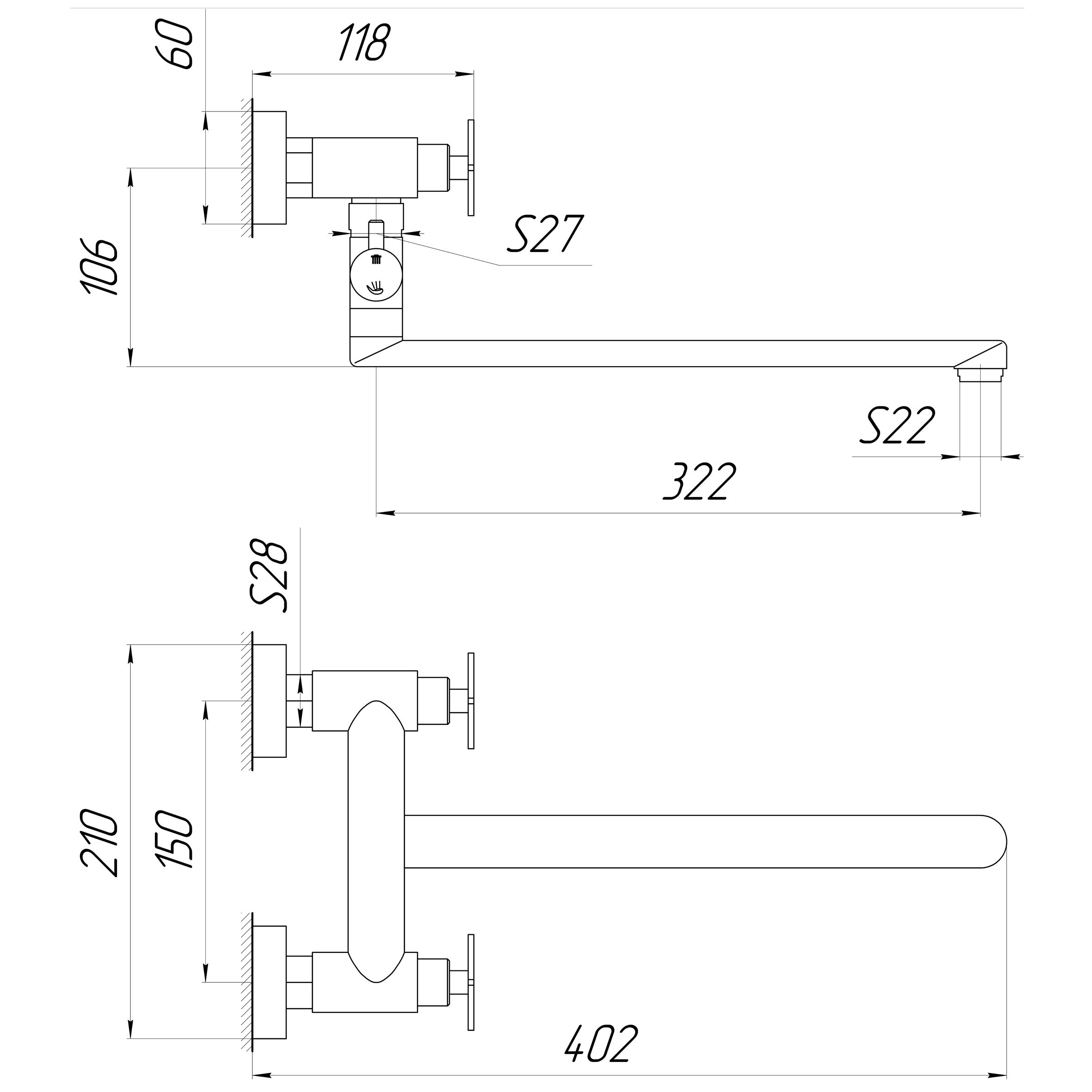Змішувач для ванни Globus Lux DUKAT-8 SD8-108 - Image 7