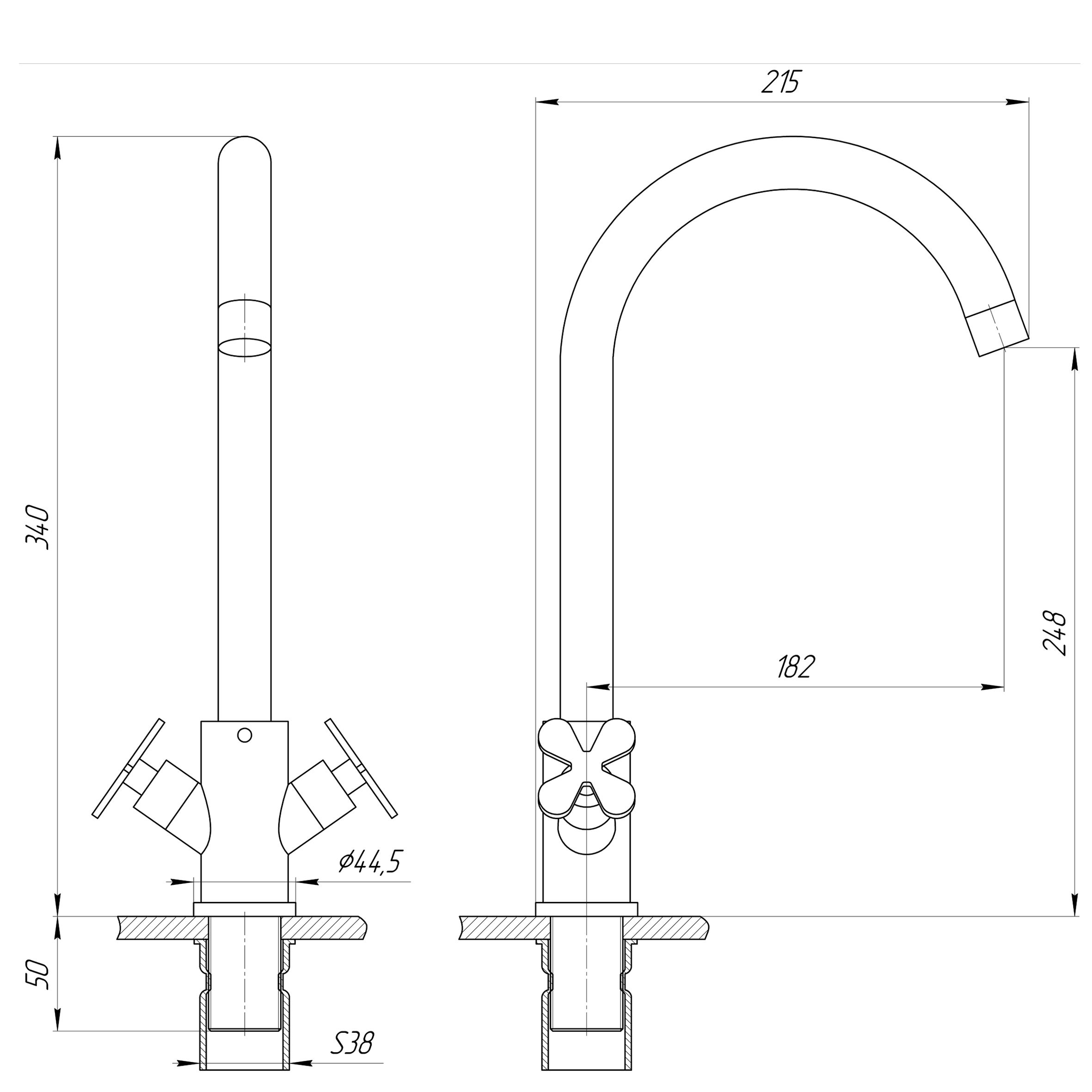 Змішувач для кухні Globus Lux DUKAT-8 SD8-203 - Image 7