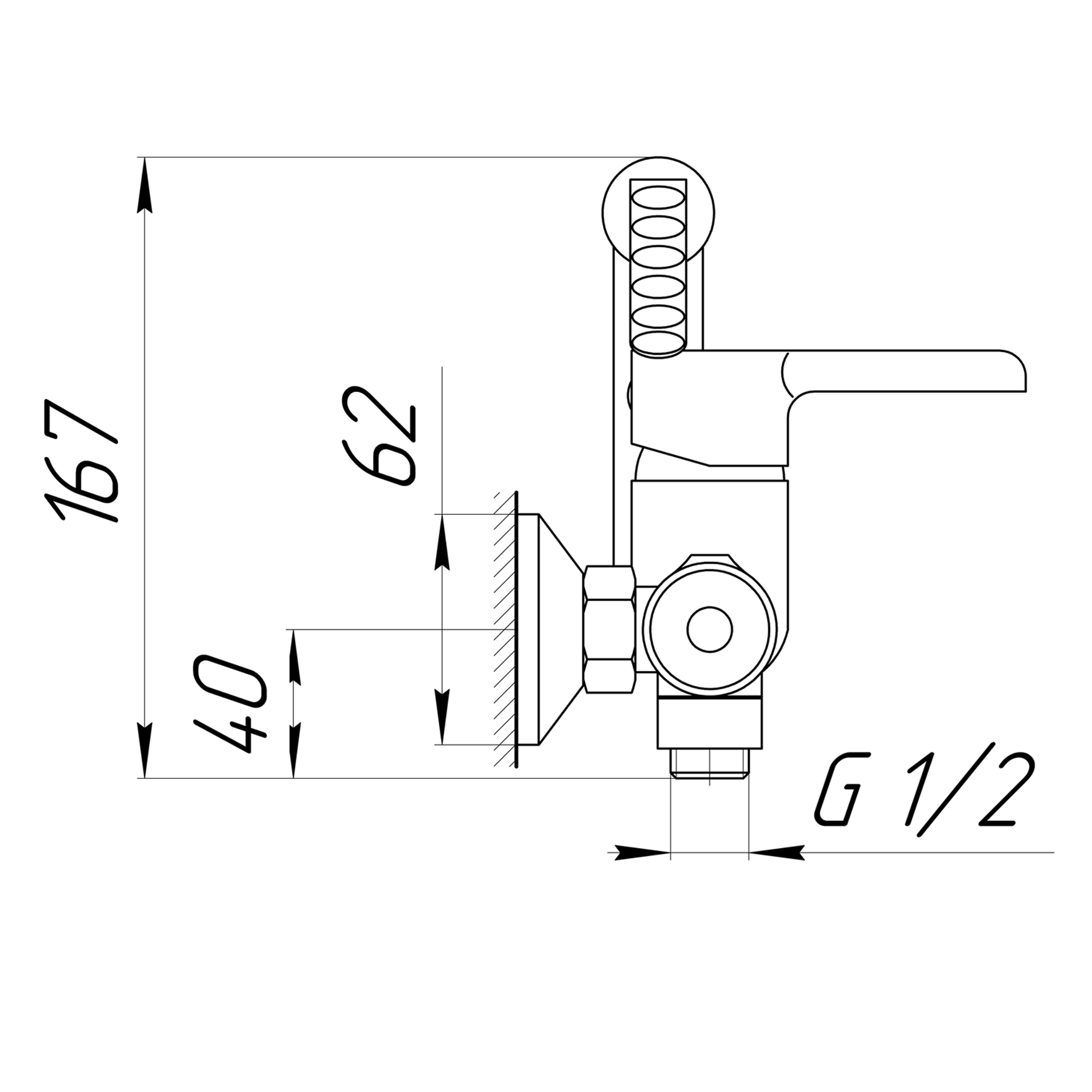 Змішувач гігієнічний Domino PRESTIGE DPS-206N - Image 7
