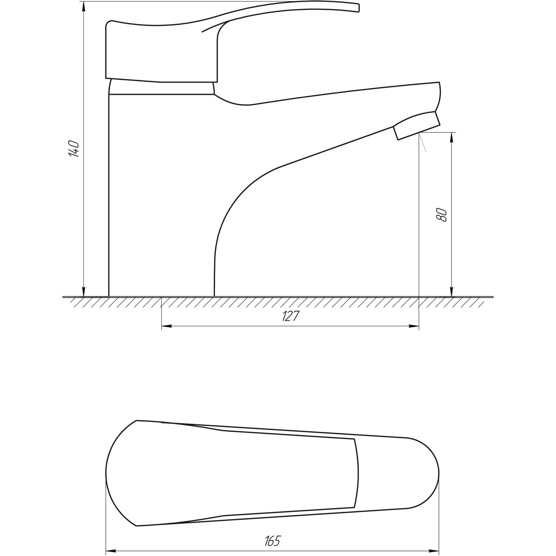 Змішувач для умивальника Globus Lux QUEENSLAND GLQU-0222 - Image 7