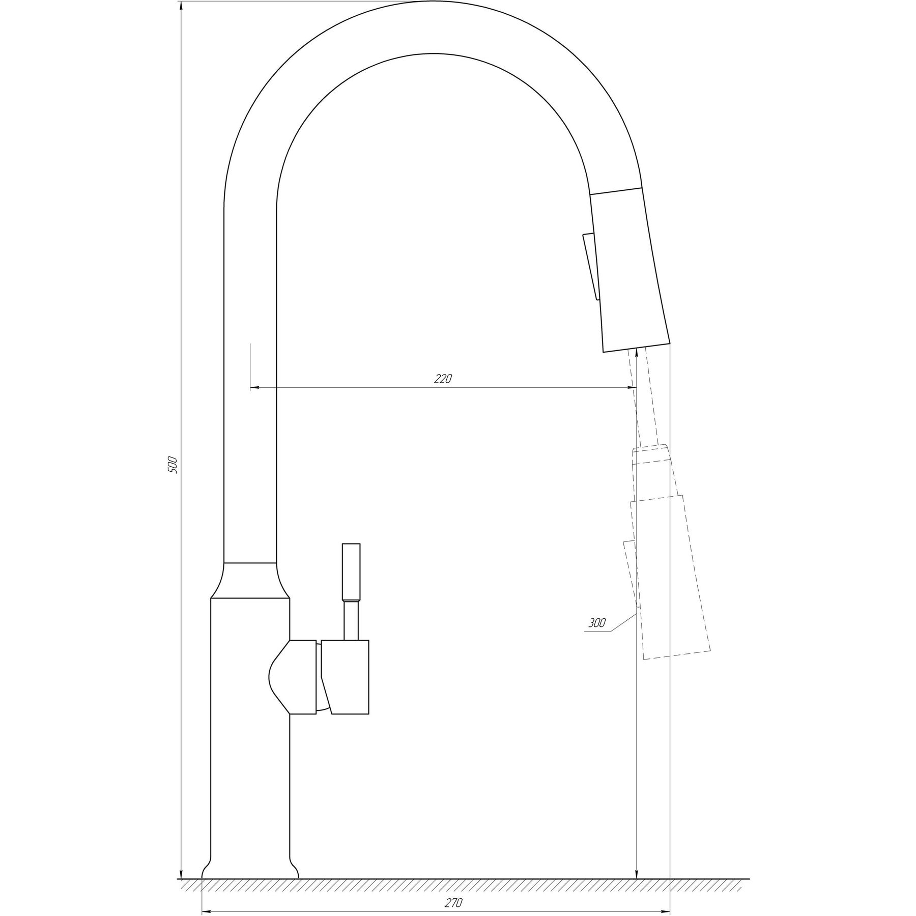 Змішувач для кухні Globus Lux ALPEN SBT1-2033-GP - Image 7