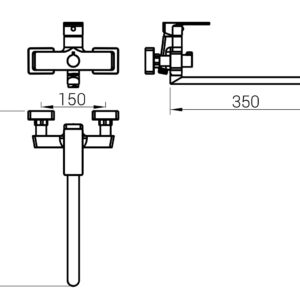 Змішувач для ванни DOMINO Dionis DDD-208 - Image 7