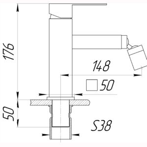 Змішувач для біде Globus Lux SICILIA SBQ-106 - Image 7