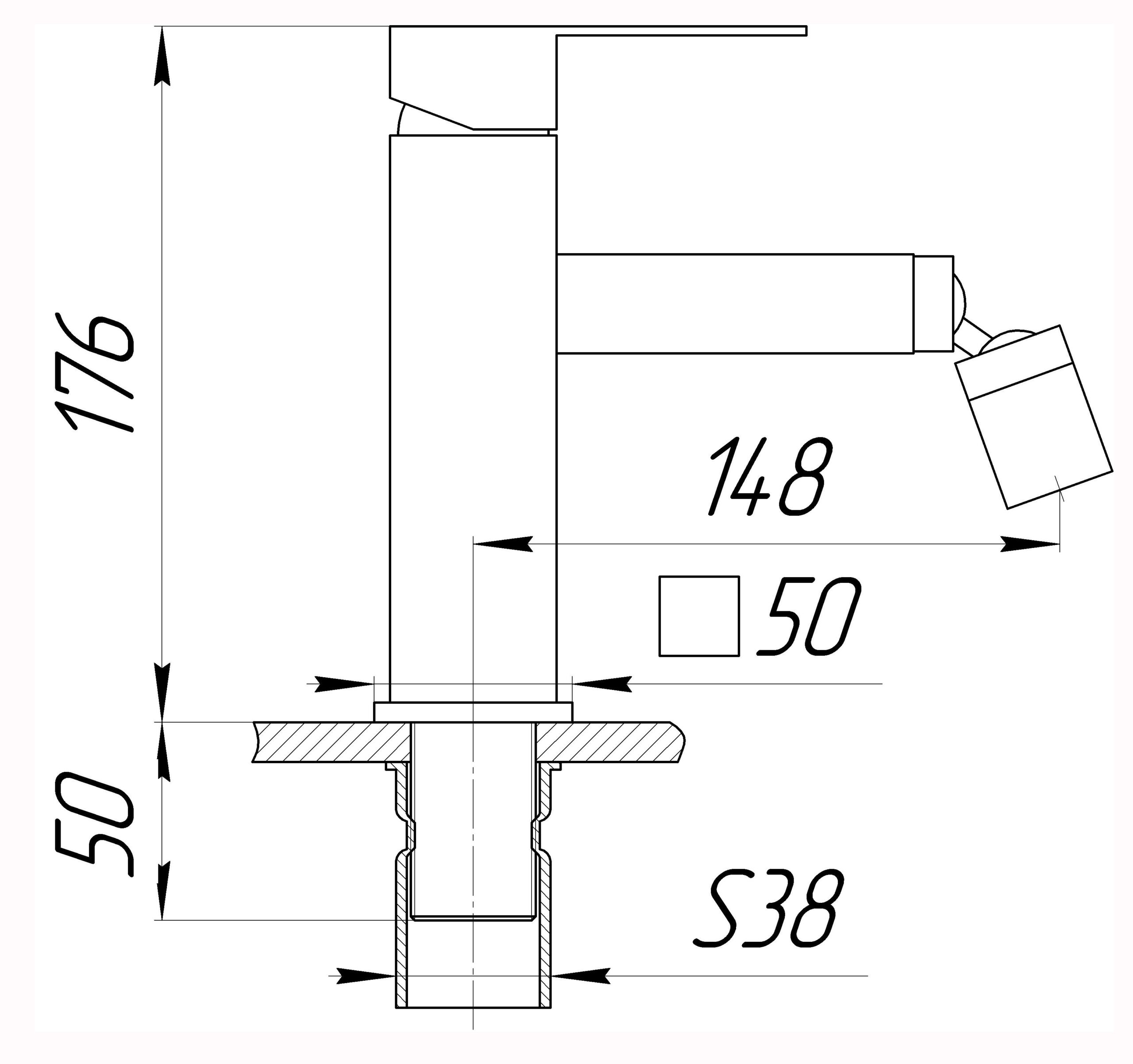 Змішувач для біде Globus Lux SICILIA SBQ-106 - Image 7