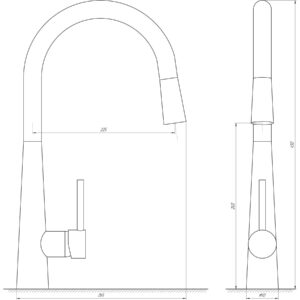Змішувач для кухні Globus Lux LAZER GLLR-1033-StSTEEL - Image 7