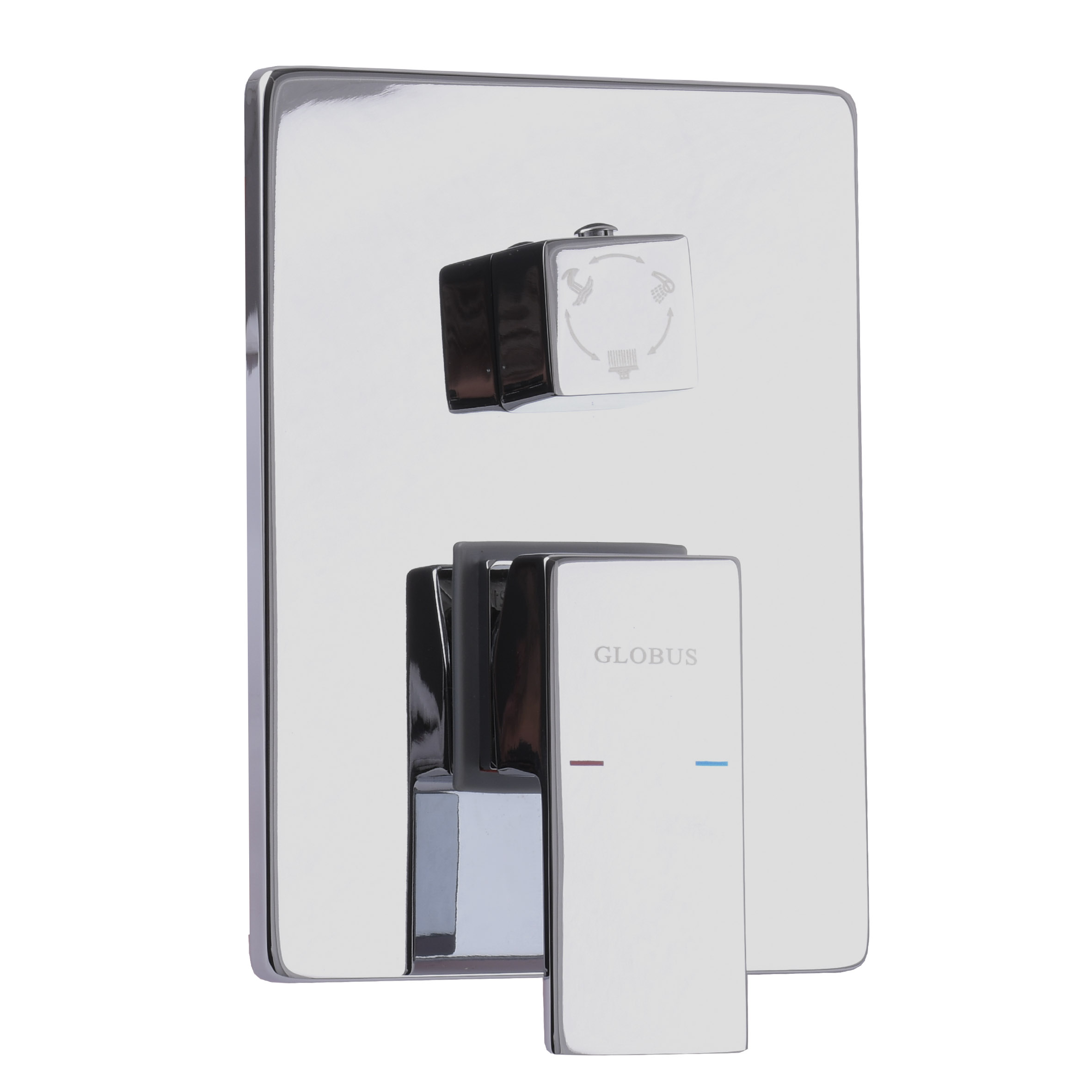Змішувач для душу Globus Lux SMART GSM-305-00  вбудований на три споживача, без душ.набора, хром - Image 9
