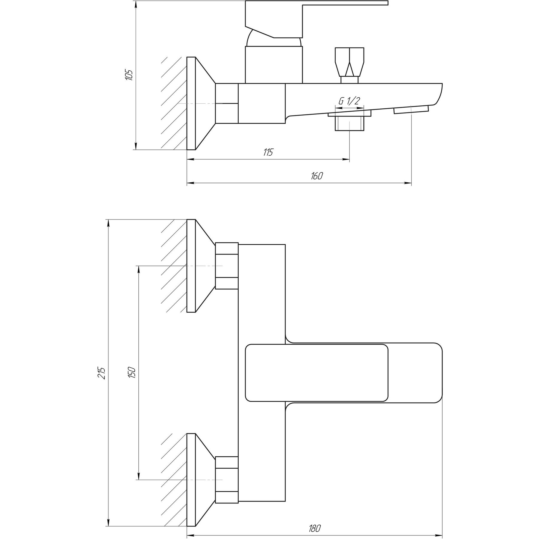 Змішувач для ванної Globus Lux Milano GLM-0102-10-BB - Image 7