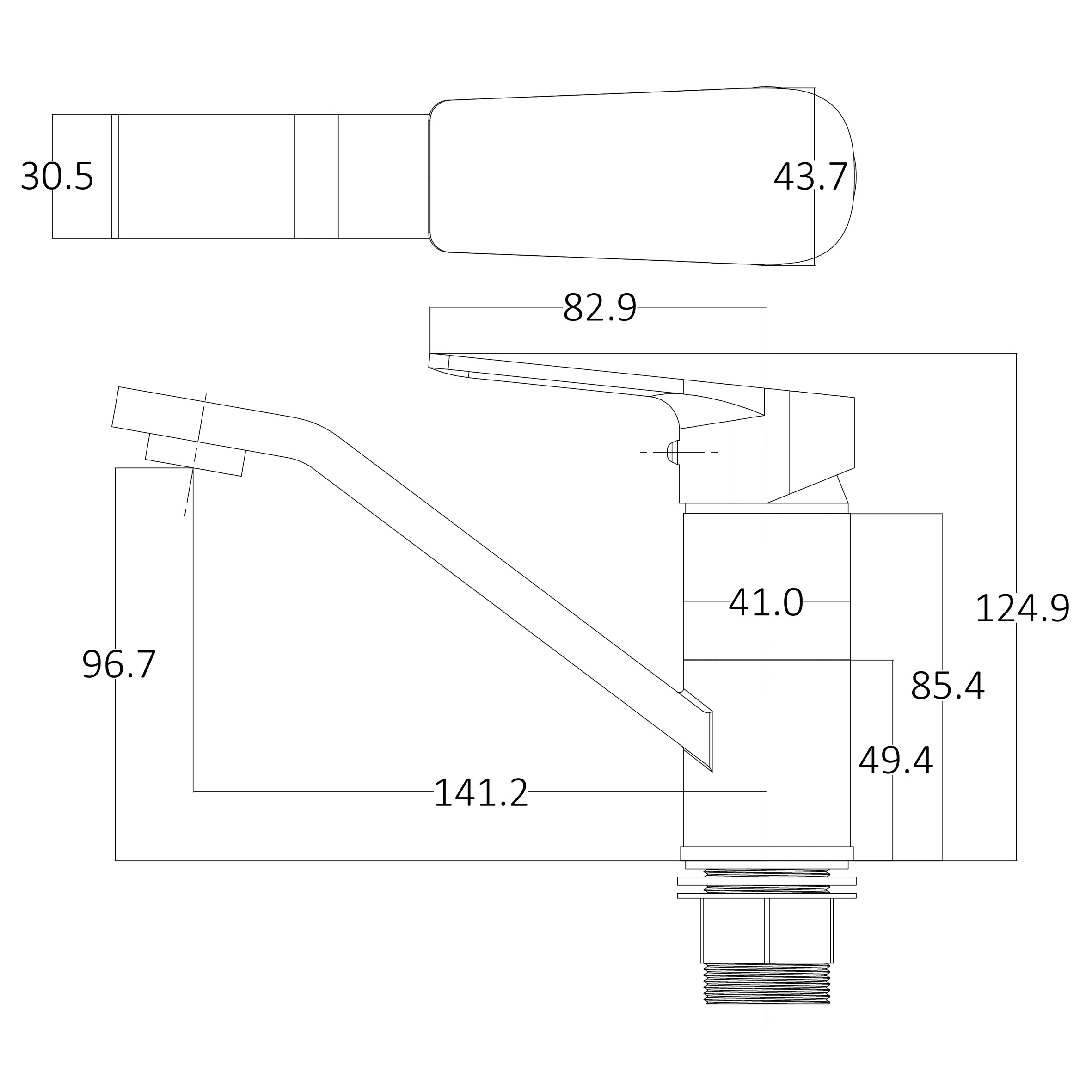 Змішувач для умивальника Globus Lux BONN GLB-0203MQ - Image 7